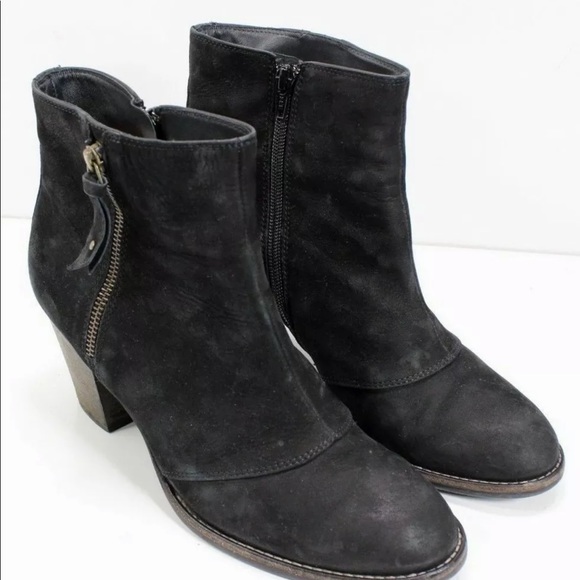 Women's Paul Green Suede Zipper Ankle Booties SZ:9 - Picture 4 of 4
